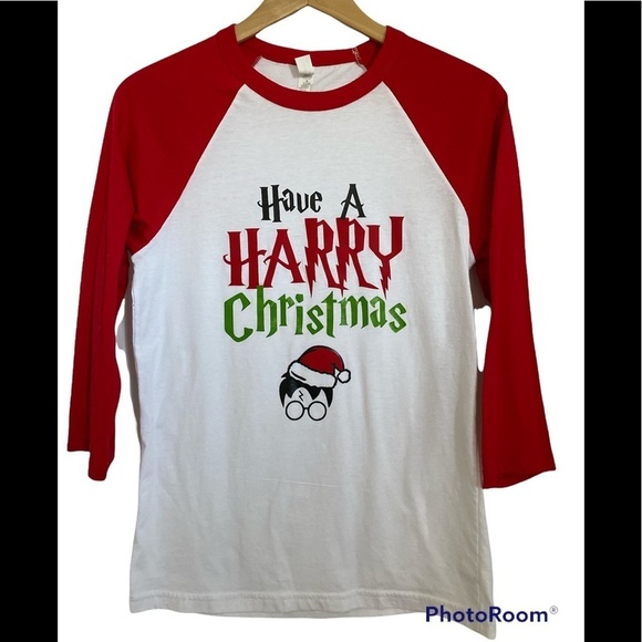 Harry Potter Graphic Christmas Shirt - Have a Harry Christmas - size Small - Picture 1 of 6